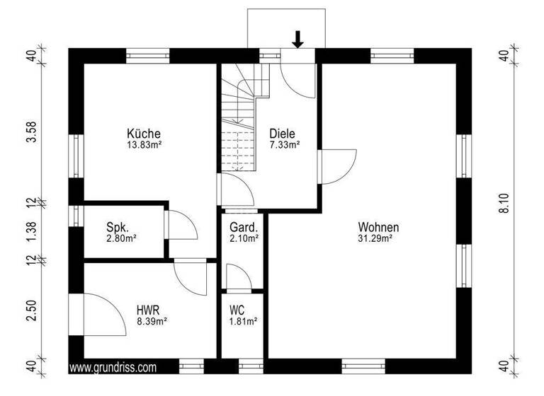 Einfamilienhaus zum Kauf 369.000 € 4 Zimmer 118,1 m² 871 m² Grundstück Niebüll 25899