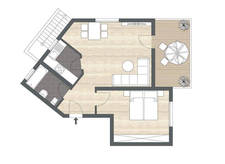 Wohnung zur Miete 779 € 2,5 Zimmer 54 m² Baach Winnenden / Baach 71364