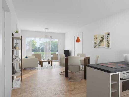 Wohnung zum Kauf - Erstbezug provisionsfrei 412.614 € 3 Zimmer 76,4 m² 3 Geschosse frei ab 01.08.2026 Donautalstraße 21 Wiblingen Ulm 89079