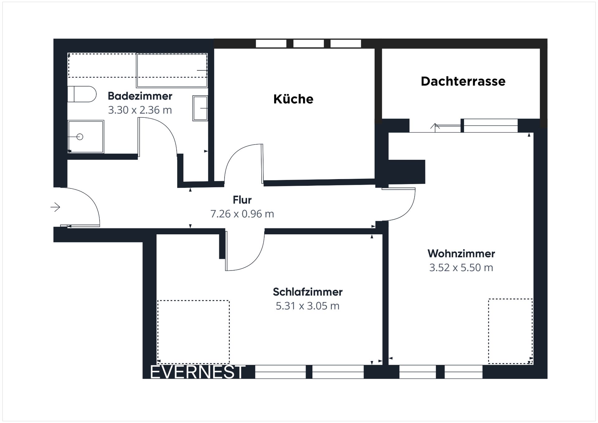 Wohnung zum Kauf 245.000 € 2 Zimmer 62 m²<br/>Wohnfläche 4.<br/>Geschoss Südstadt Hannover 30173