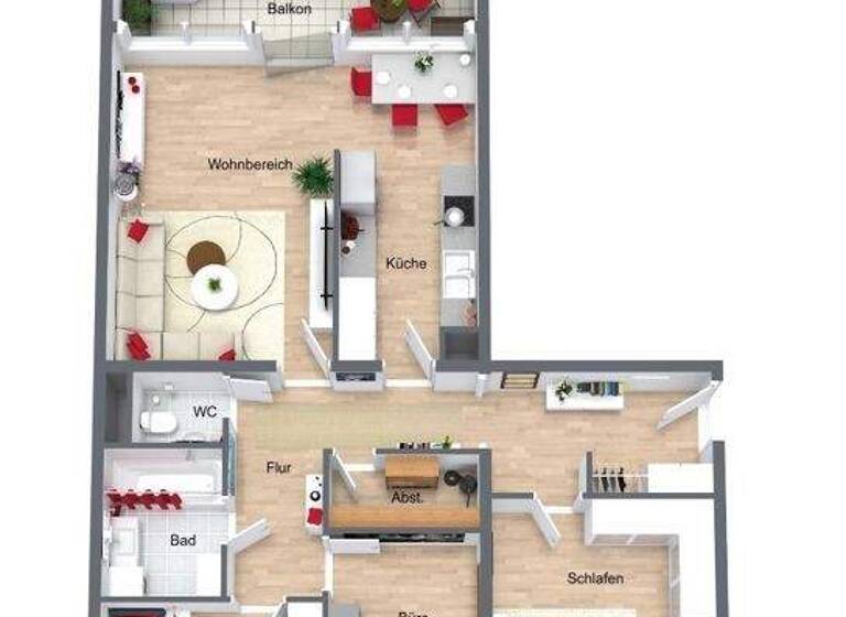 Wohnung zum Kauf 390.000 € 4 Zimmer 106 m² 10. Geschoss Lindenhof Mannheim / Lindenhof 68163