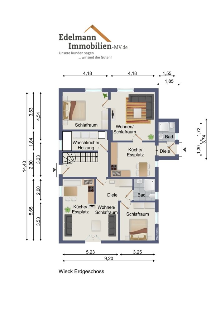 Einfamilienhaus zum Kauf provisionsfrei 459.900 € 6 Zimmer 192 m²<br/>Wohnfläche 626 m²<br/>Grundstück Wieck / Darßer Ort 18375