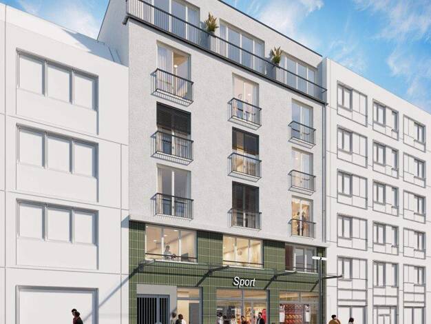 Wohnung zum Kauf - Neubau provisionsfrei 399.900 € 3 Zimmer 64,5 m² 1. Geschoss Großkölnstr. 53-55 Aachen 52062