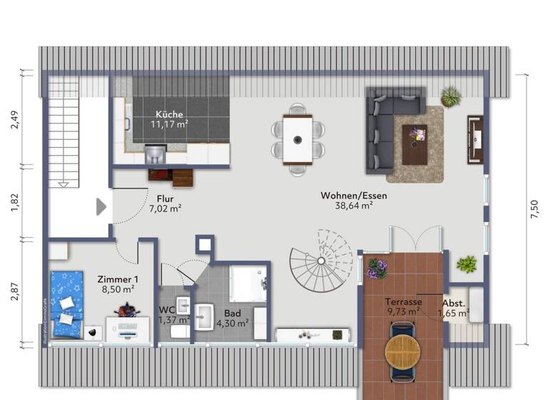 Maisonette zum Kauf 388.880 € 4,5 Zimmer 120,4 m² frei ab sofort Altbach 73776