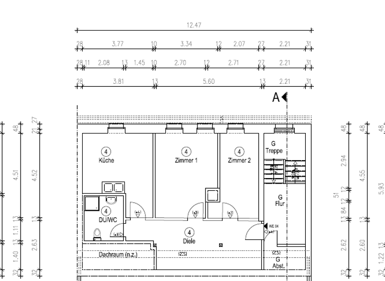 Studio zur Miete 496 € 2 Zimmer 60,3 m² 4. Geschoss Wilhelm-Külz-Straße 6 Innenstadt Halle 06108