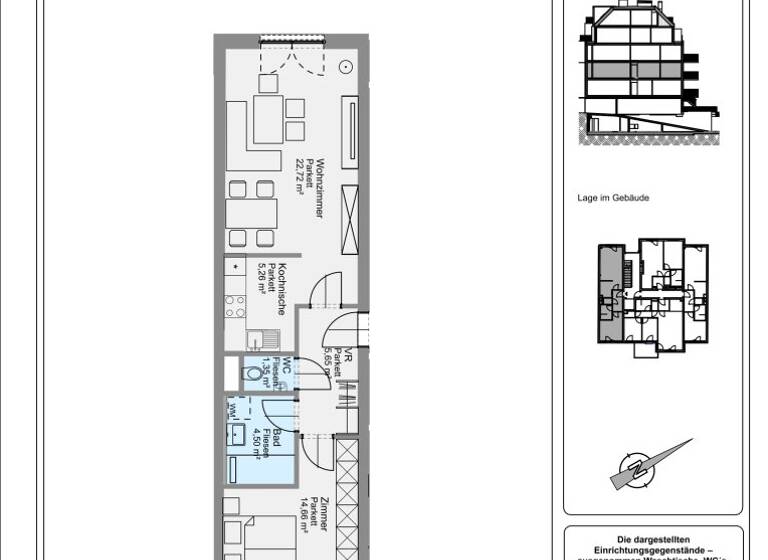 Wohnung zum Kauf - Erstbezug 300.000 € 2 Zimmer 54,1 m² 2. Geschoss Wien 1210