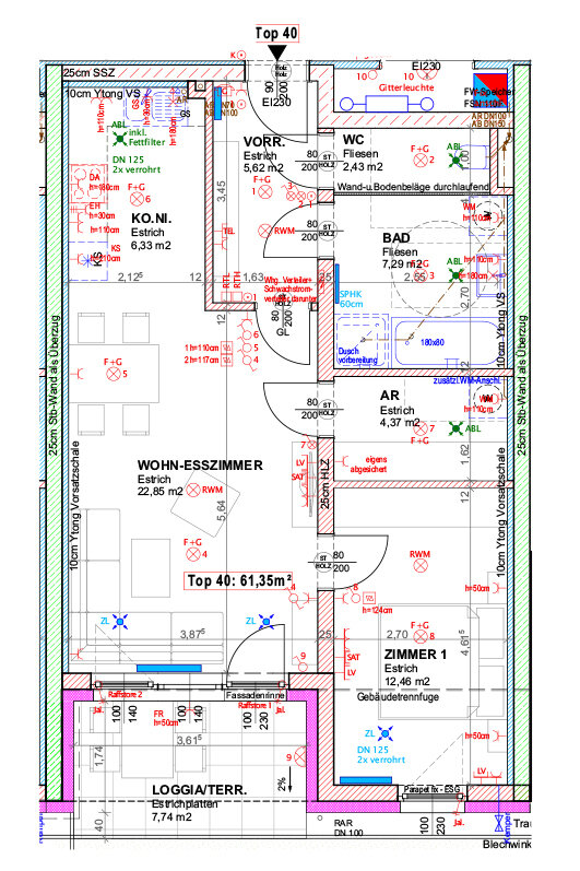 Wohnung zur Miete 736 € 61,4 m²<br/>Wohnfläche Puechhaimgasse 1/40 Horn 3580