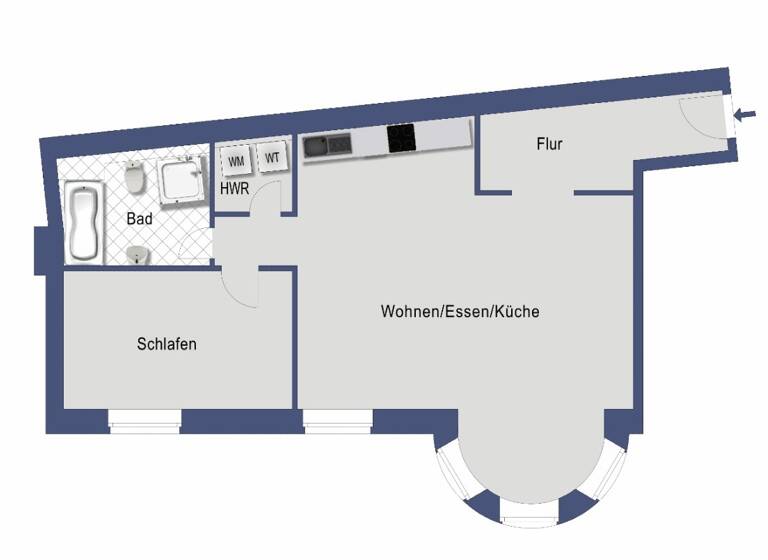 Wohnung zum Kauf 545.000 € 2 Zimmer 80 m²<br/>Wohnfläche 1.<br/>Geschoss Charlottenburg Berlin 10585