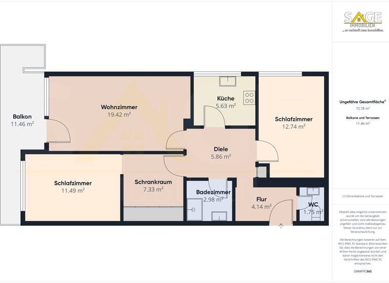 Wohnung zum Kauf 420.000 € 3 Zimmer 73 m² 2. Geschoss Maria Alm 5761