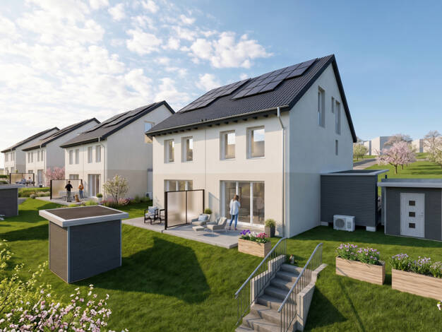 Doppelhaushälfte zum Kauf - Erstbezug 609.900 € 5,5 Zimmer 134 m² 259 m² Grundstück In der Farnwiese Niedernhausen Niedernhausen 65527