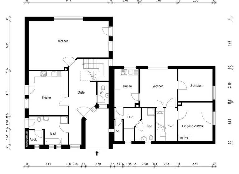 Mehrfamilienhaus zum Kauf 485.000 € 8 Zimmer 236,6 m² 4.982 m² Grundstück Klauhörn Apen / Augustfehn 26689