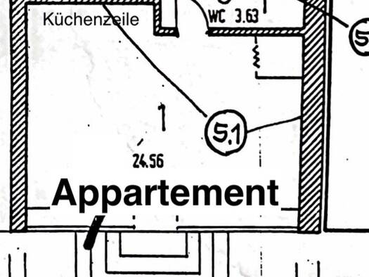 Wohnung zur Miete 380 € 1 Zimmer 29 m² EG Völklinger Straße 26 Ludweiler Völklingen 66333