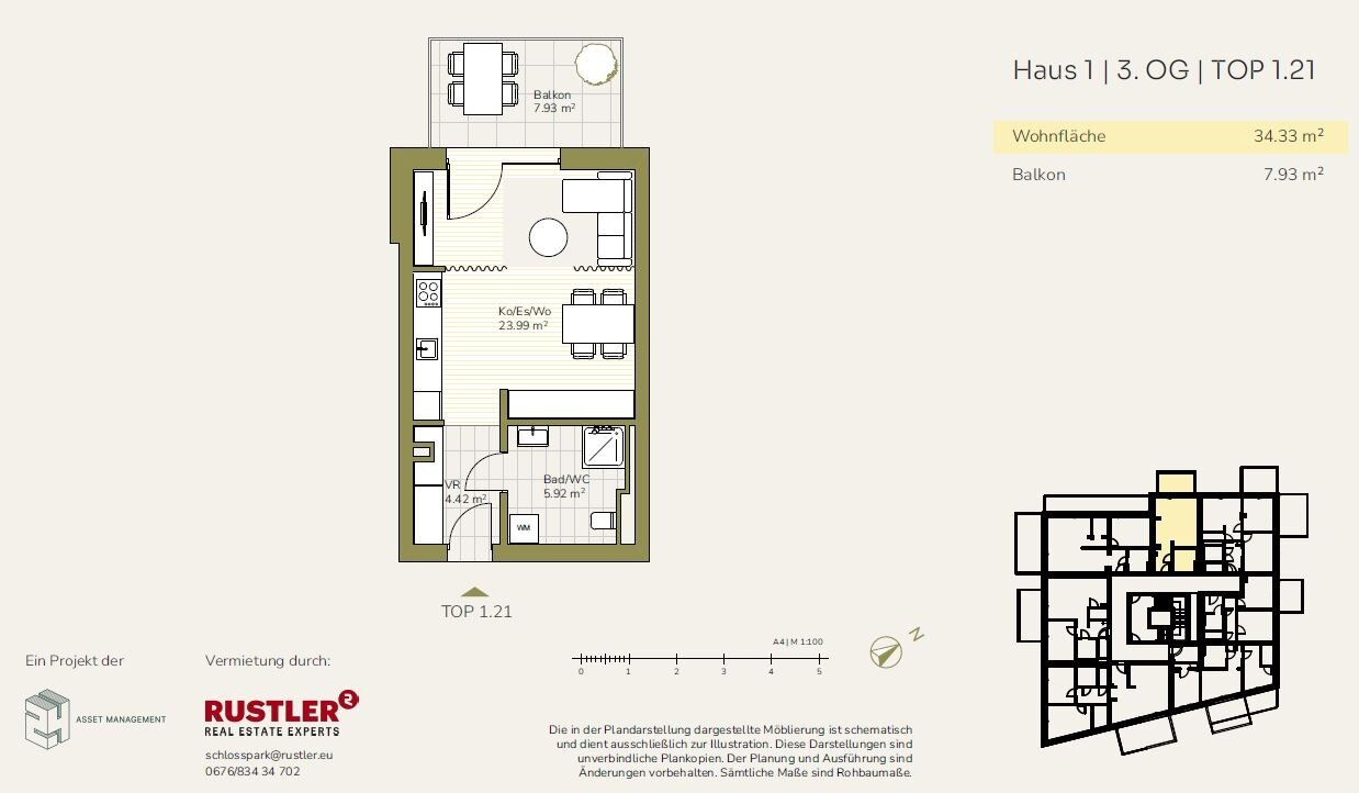 Wohnung zur Miete 347 € 1 Zimmer 34,3 m²<br/>Wohnfläche 01.09.2025<br/>Verfügbarkeit Straßgang Graz 8054