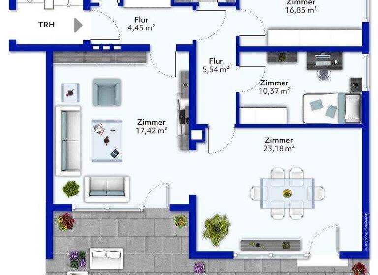 Wohnung zum Kauf 298.500 € 4 Zimmer 95,8 m² Hegensberg Esslingen 73732