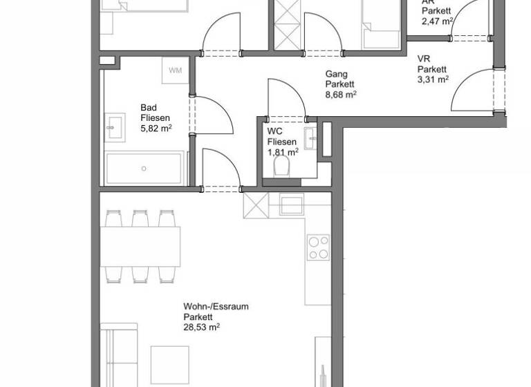 Wohnung zum Kauf - Erstbezug 468.000 € 3 Zimmer 74,4 m² Neumarkt am Wallersee 5202