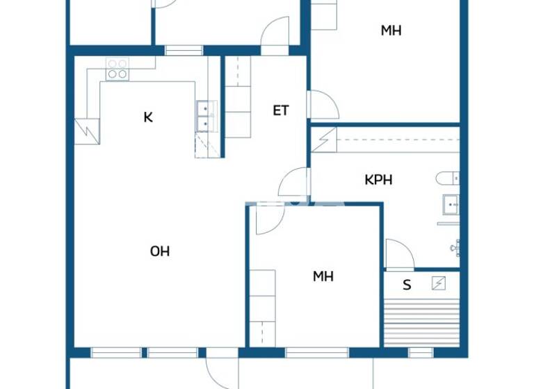 Reihenmittelhaus zum Kauf 159.500 € 3 Zimmer 67,5 m² 6.042 m² Grundstück Koliinintie 24 Seinäjoki 60550