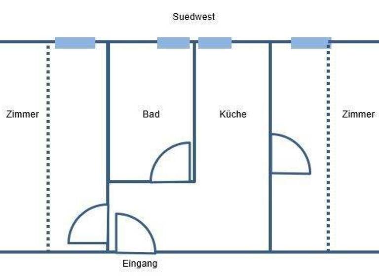 Wohnung zur Miete 240 € 2 Zimmer 42,5 m² 4 Geschosse frei ab 01.05.2026 Friedrichstraße 11 Thalheim/Erzgebirge 09380