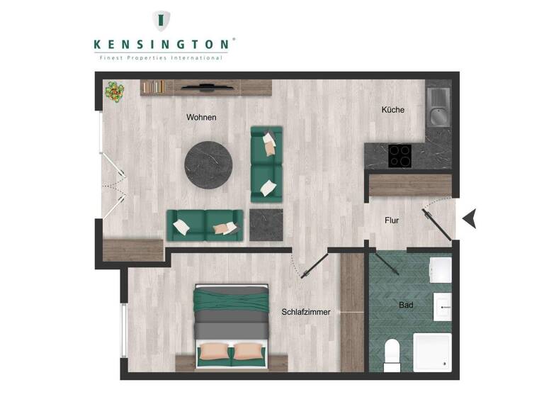 Wohnung zum Kauf 349.000 € 2 Zimmer 44 m² EG Sankt Peter-Ording 25826