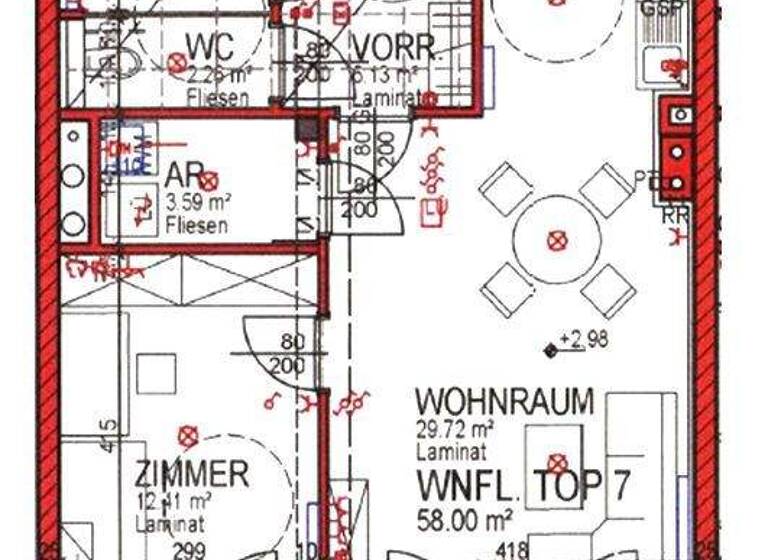 Wohnung zur Miete 620 € 58 m² Waidhofnerstraße 25/7 Groß Siegharts 3812