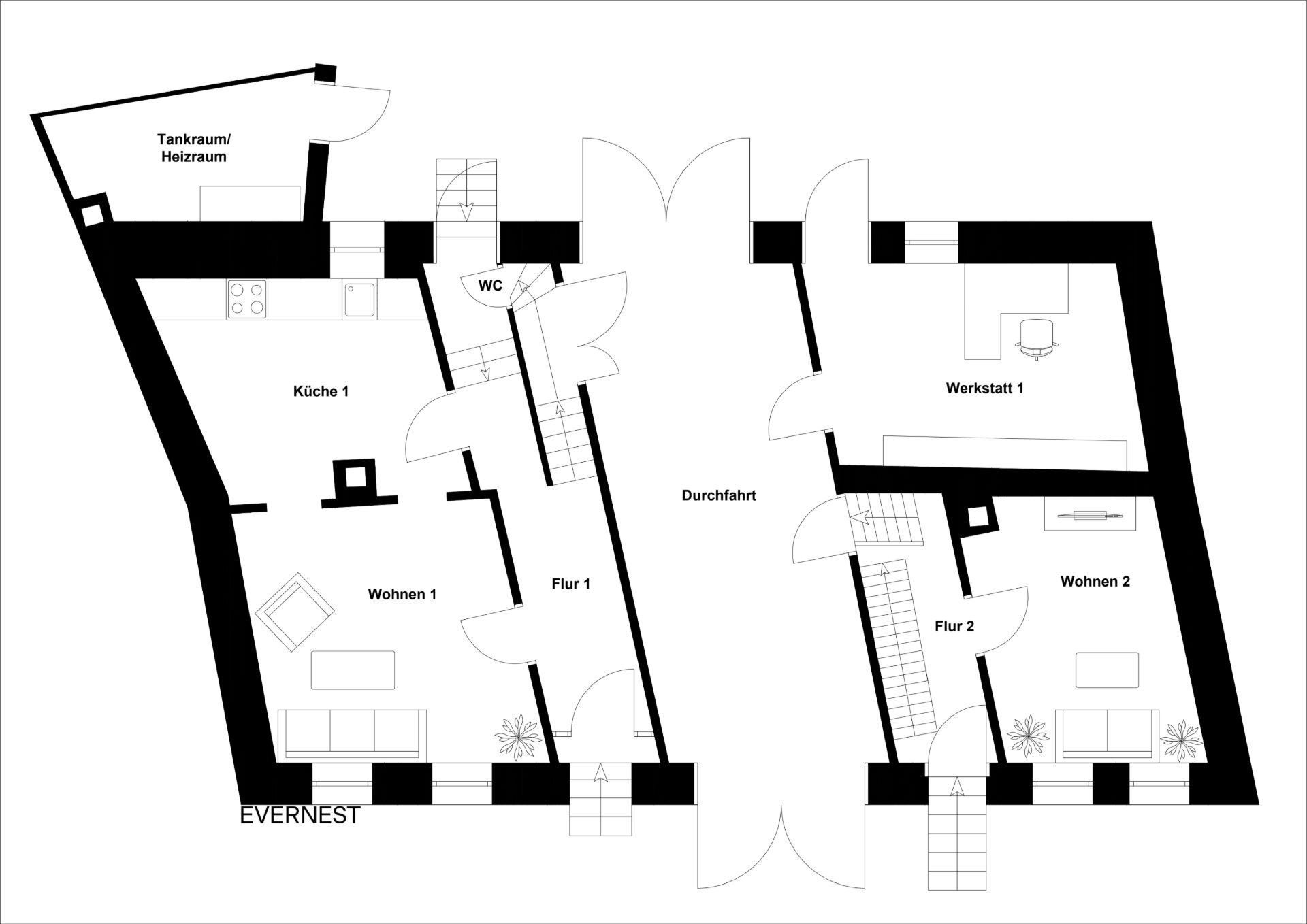 Mehrfamilienhaus zum Kauf 195.000 € 7 Zimmer 117 m²<br/>Wohnfläche 222 m²<br/>Grundstück Hilsbach Sinsheim 74889