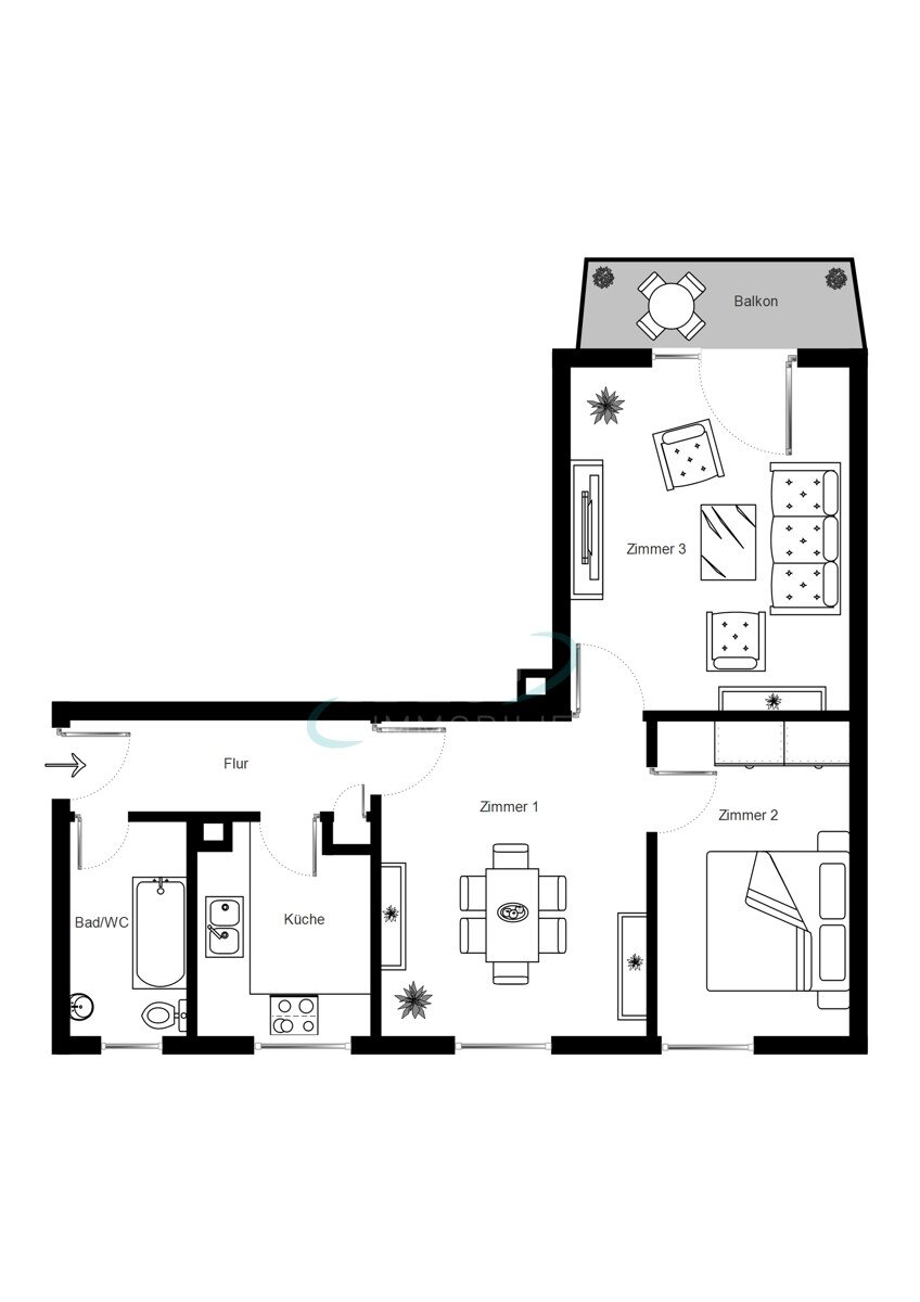 Wohnung zum Kauf 149.000 € 3 Zimmer 55 m²<br/>Wohnfläche Kreuzäcker Schwäbisch Hall 74523