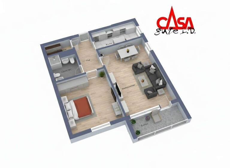 Wohnung zum Kauf 129.000 € 2 Zimmer 66 m² 14. Geschoss Boele Hagen 58099