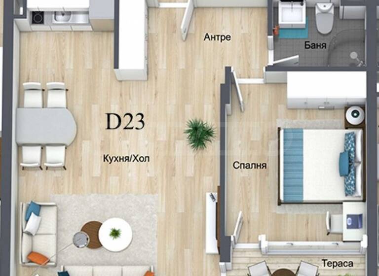 Studio zum Kauf 70.417 € 2 Zimmer 77,5 m² Pamporovo