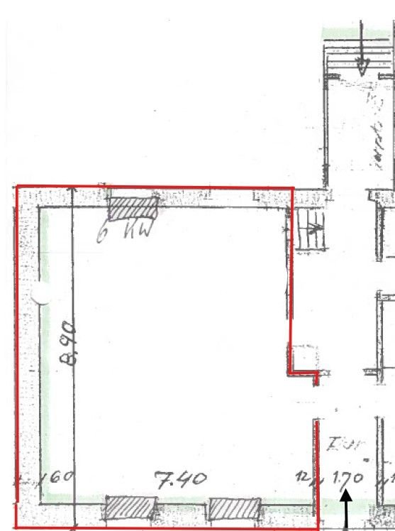 Bürofläche zur Miete 600 € 1 Zimmer 56 m²<br/>Bürofläche Kandern Kandern 79400