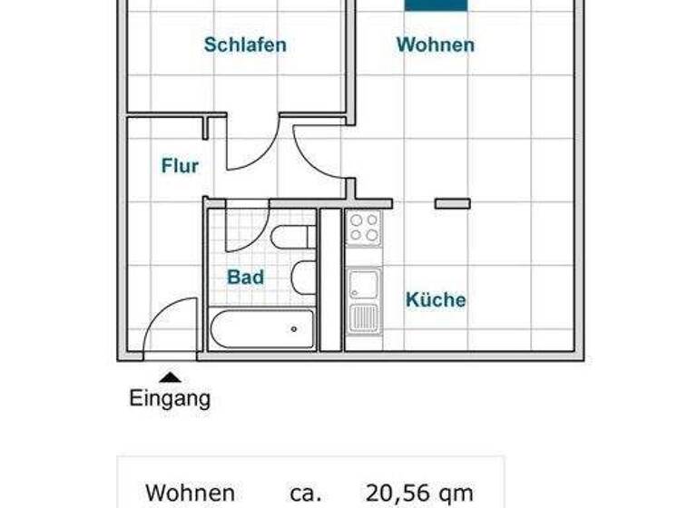 Wohnung zur Miete 399 € 2 Zimmer 48 m² 5. Geschoss frei ab 08.03.2026 Herzberger Str. 18 Prohlis-Nord Dresden 01239