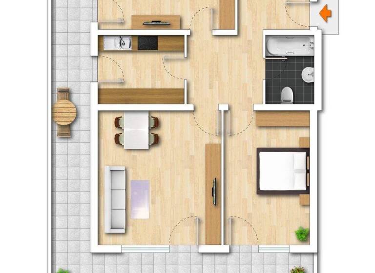 Wohnung zum Kauf 395.000 € 3 Zimmer 82 m² Gilching 82205