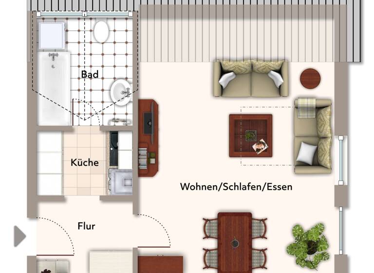 Wohnung zum Kauf 110.000 € 1 Zimmer 36 m²<br/>Wohnfläche Dachgeschoss<br/>Geschoss Höchstadt Höchstadt 91315