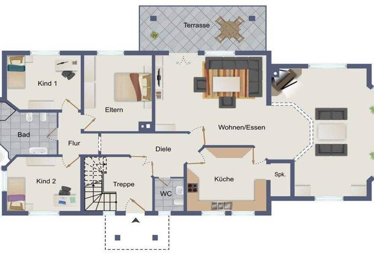 Haus zum Kauf 410.000 € 9 Zimmer 247 m² 1.771 m² Grundstück Völkershausen Vacha 36404