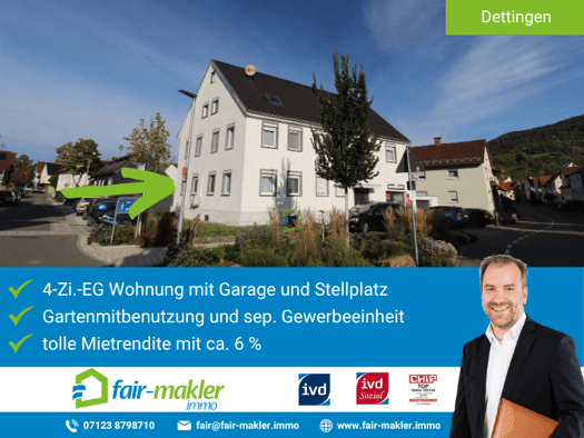 Wohnung zum Kauf 299.000 € 4 Zimmer 103,6 m² Dettingen an der Erms 72581
