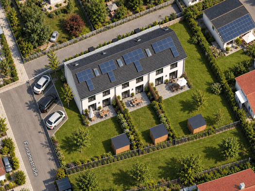 Reihenendhaus zum Kauf - Erstbezug provisionsfrei 729.000 € 6 Zimmer 140 m² 354 m² Grundstück Fontanestraße Frauenaurach Erlangen 91056