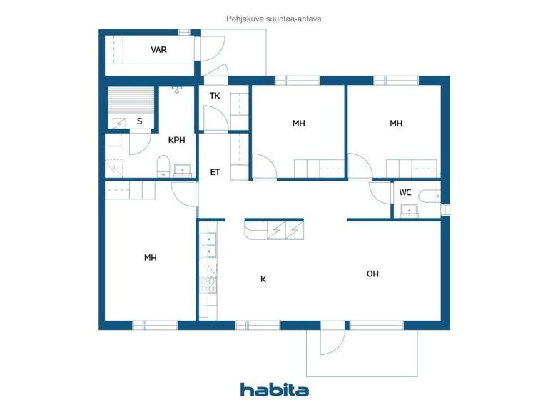 Doppelhaushälfte zum Kauf 174.000 € 4 Zimmer 82 m² 23.303 m² Grundstück Eteläpelto 5 Kempele 90440