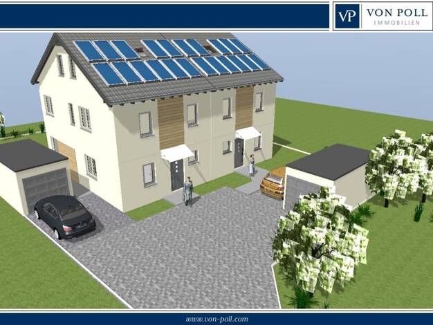 Doppelhaushälfte zum Kauf 584.100 € 5 Zimmer 135 m² 355 m² Grundstück Stockstadt am Rhein 64589