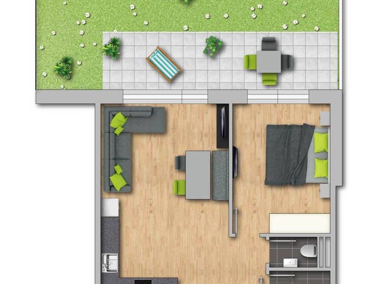 Wohnung zum Kauf 381.971 € 2 Zimmer 57,2 m² St. Jakob in Haus 6392