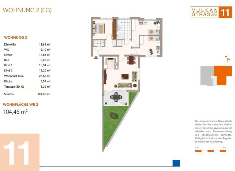 Wohnung zum Kauf - Erstbezug provisionsfrei 549.000 € 4 Zimmer 104,5 m² EG Spich Troisdorf 53842
