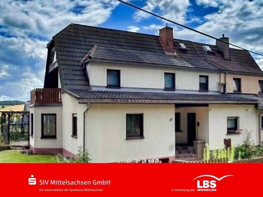 Doppelhaushälfte zum Kauf 176.000 € 6 Zimmer 131,1 m² 360 m² Grundstück frei ab sofort Falkenau Flöha 09557