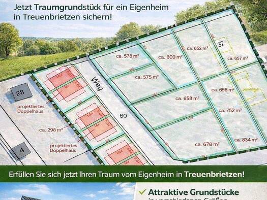 Grundstück zum Kauf 97.750 € 575 m² Grundstück frei ab 01.03.2026 Treuenbrietzen 14929