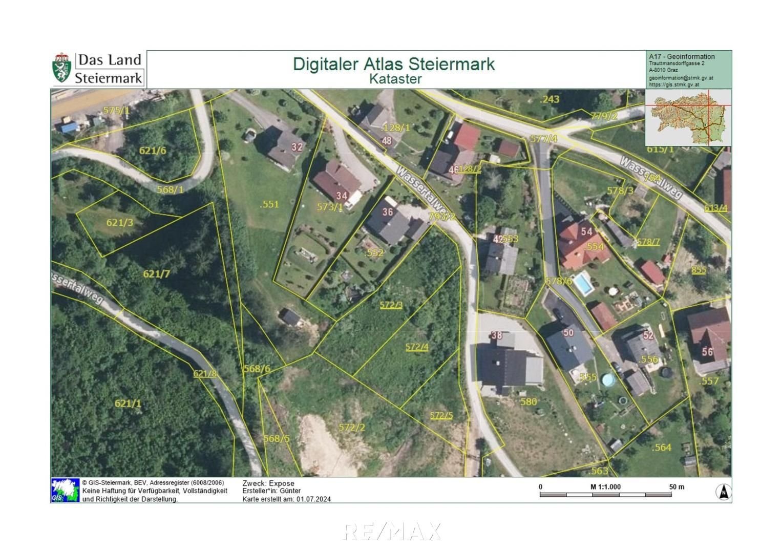 Grundstück zum Kauf 90.720 € 1.134 m²<br/>Grundstück Wassertalweg Krieglach 8670