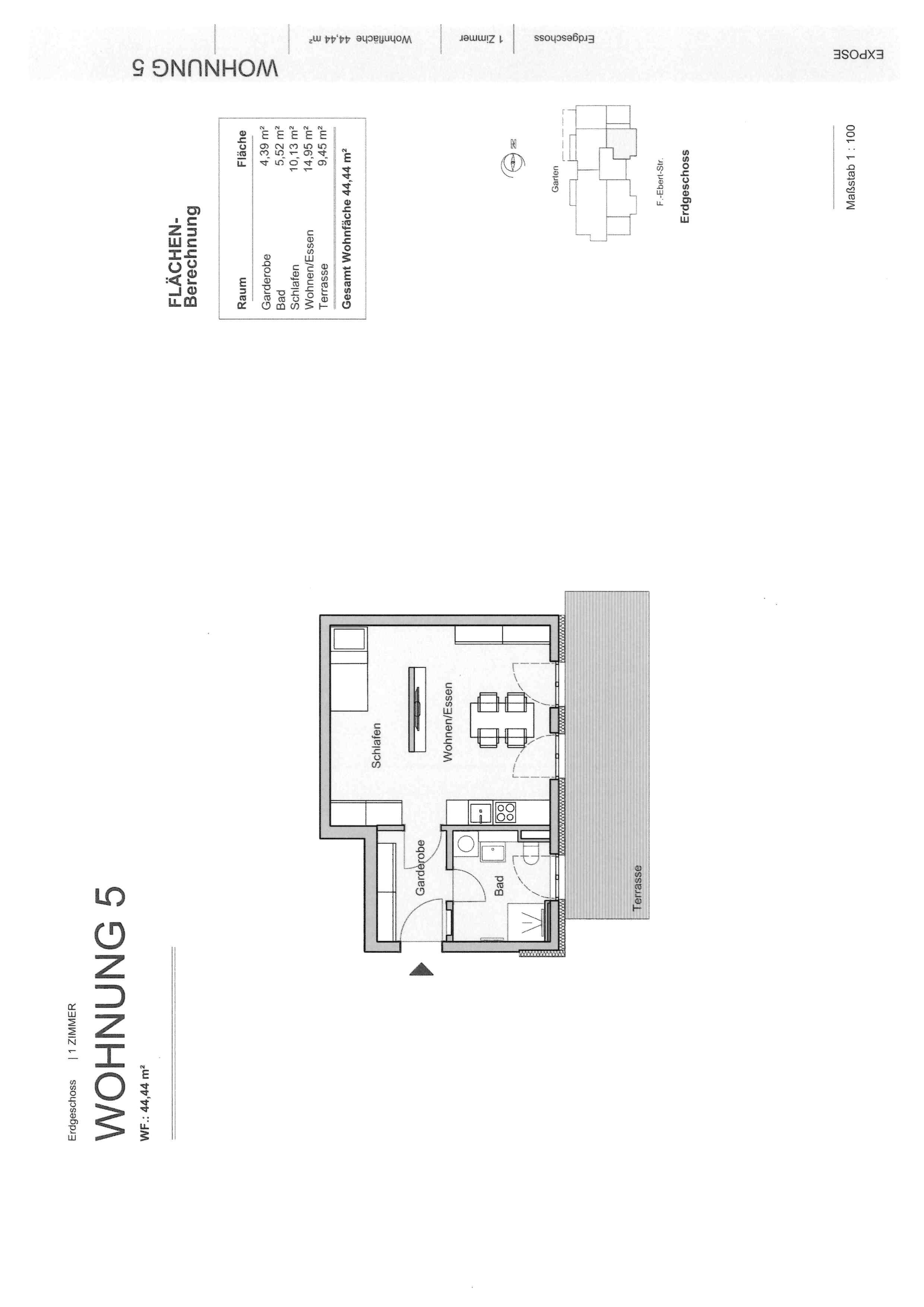 Wohnung zum Kauf 193.120 € 1 Zimmer 44,4 m²<br/>Wohnfläche 2.<br/>Geschoss 01.12.2024<br/>Verfügbarkeit Nordvorstadt Weimar 99423