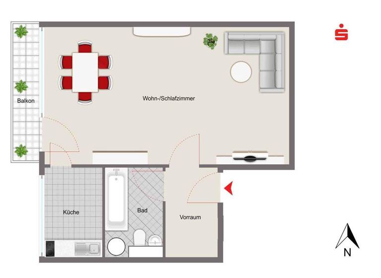Studio zum Kauf 160.000 € 1 Zimmer 38 m² Unterhaunstadt Ingolstadt 85055