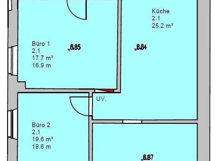 Bürofläche zur Miete 12,73 € 17,7 m² Bürofläche Ostenviertel Regensburg 93055