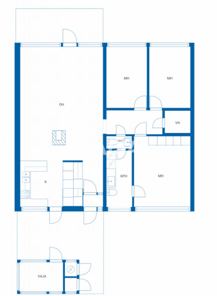 Reihenmittelhaus zum Kauf 175.000 € 4 Zimmer 110 m²<br/>Wohnfläche 8.040 m²<br/>Grundstück Urheilukentäntie 8 As 6 Kouvola 45700