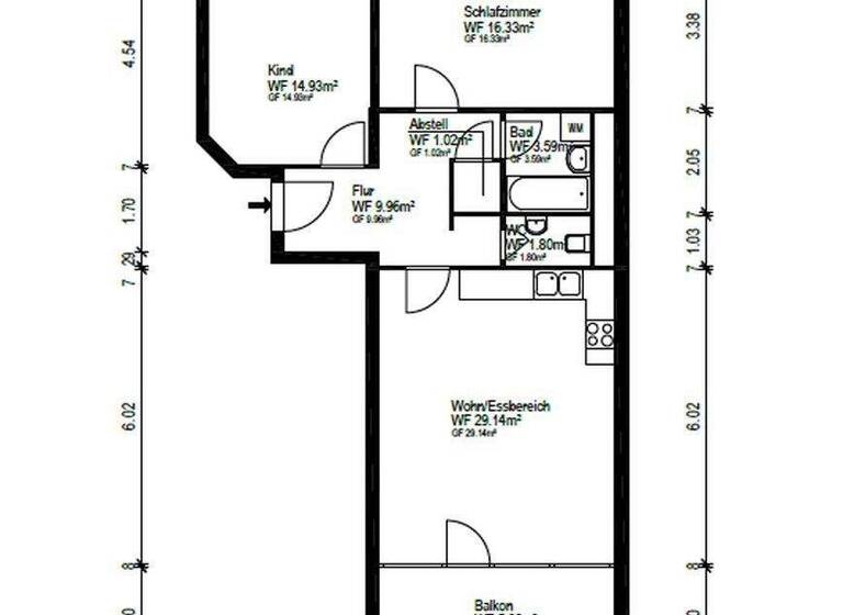 Wohnung zum Kauf provisionsfrei 379.000 € 3 Zimmer 82,1 m² 1. Geschoss Leonberg 71229