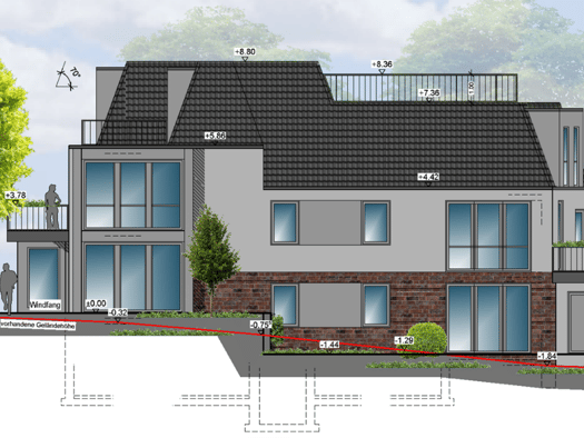 Terrassenwohnung zum Kauf - Erstbezug 275.100 € 2 Zimmer 53 m² Geschoss EG/3 frei ab sofort Graf-Spee-Straße 38 Donnerschwee Oldenburg 26123