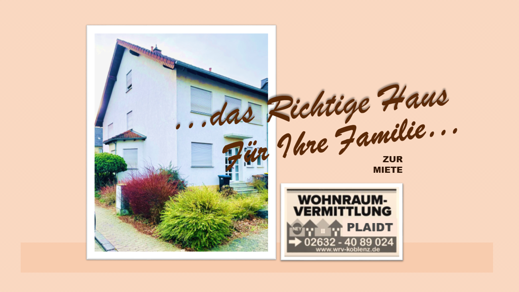 Haus zur Miete 1.490 € 5 Zimmer 149 m² 300 m² Grundstück frei ab sofort Robert-Koch-Str. 72 Plaidt 56637