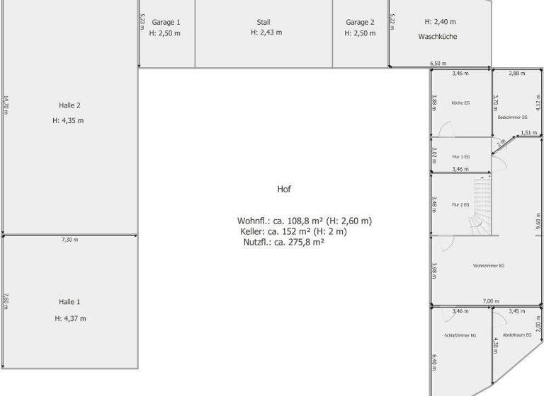 Bauernhaus zum Kauf 190.000 € 7 Zimmer 230 m² 1.733 m² Grundstück frei ab sofort Hinter dem Amt 46 Westerhausen Thale 06502
