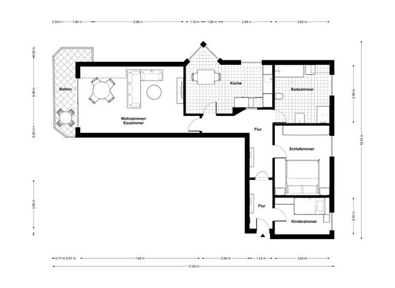 Wohnung zum Kauf 174.000 € 3 Zimmer 93 m² Düsternort Delmenhorst 27755